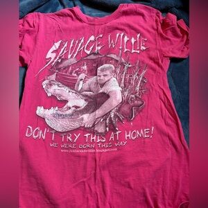 Red Graphic T-Shirt with Bold Print